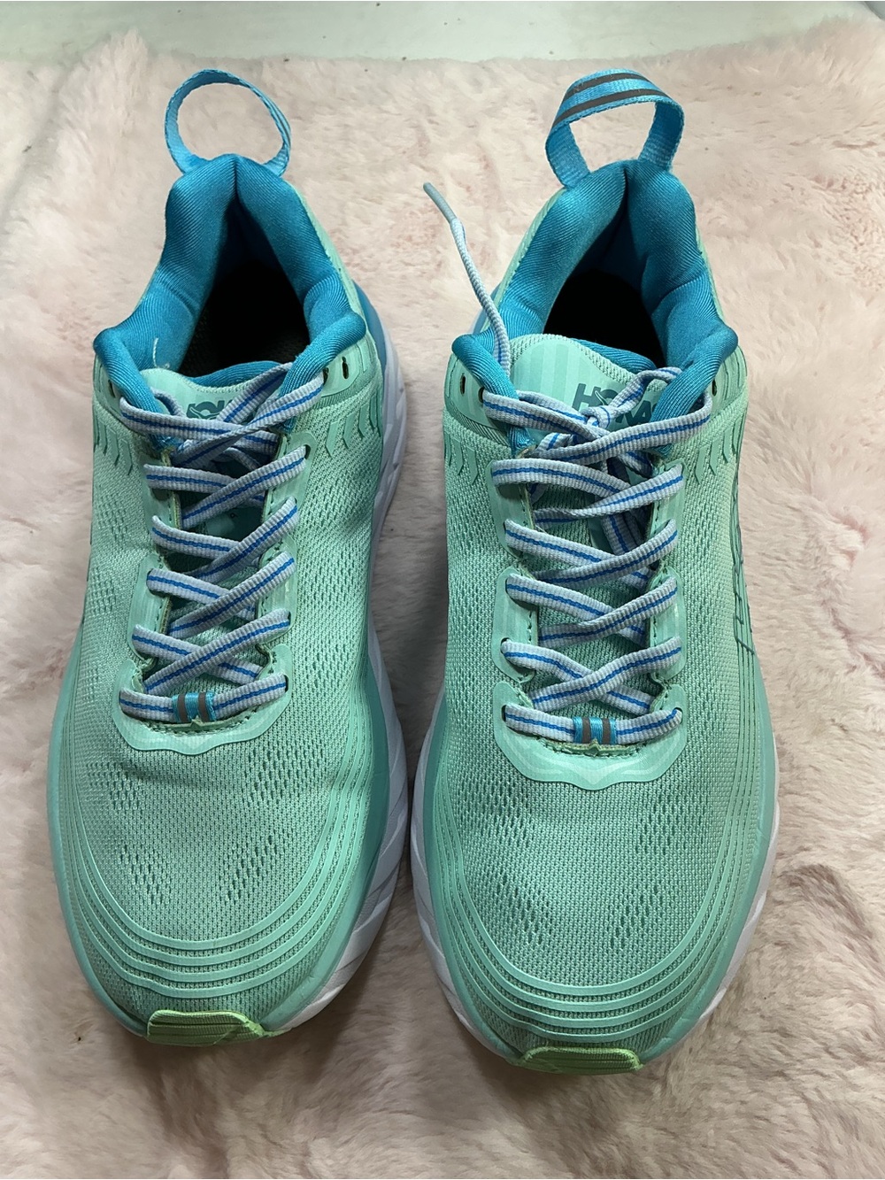 Hoka One One Women's Mint Aqua Running Shoes 176